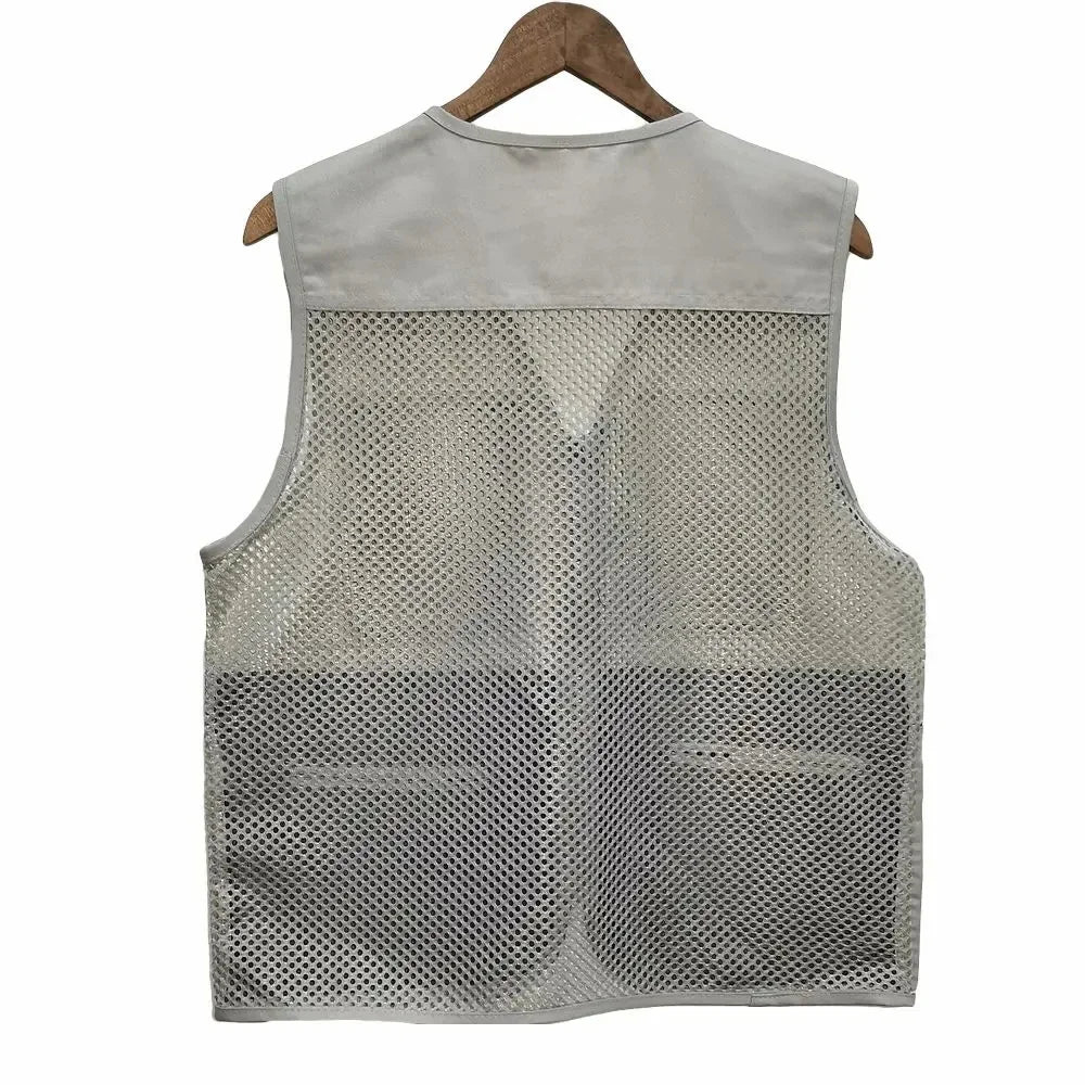 Thin Mesh Vest Multi-pocket - Fishing - hunting - hiking