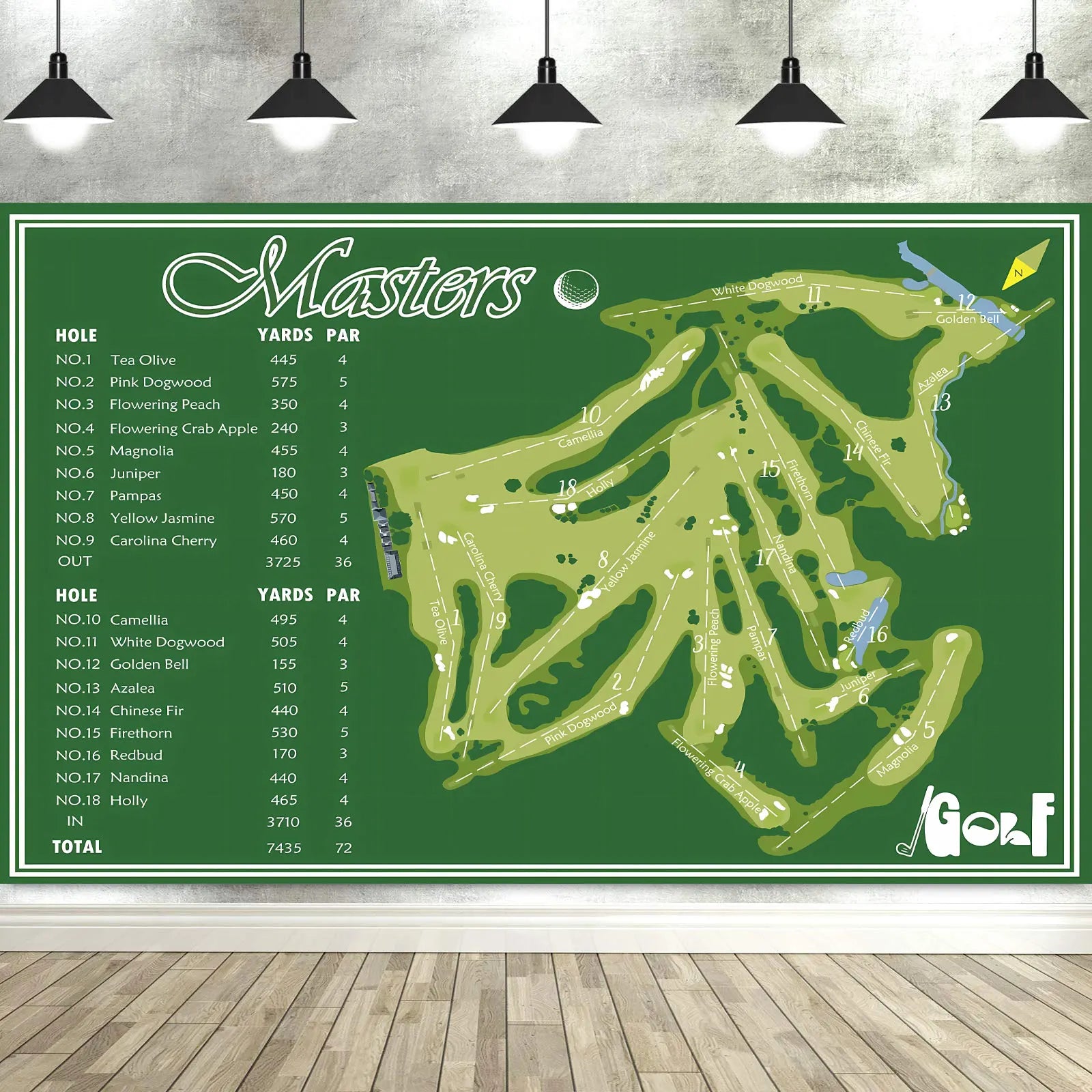 Masters Golf Party Decorations Backdrop Photography Background Photo Studio Props Banner Tablecloth