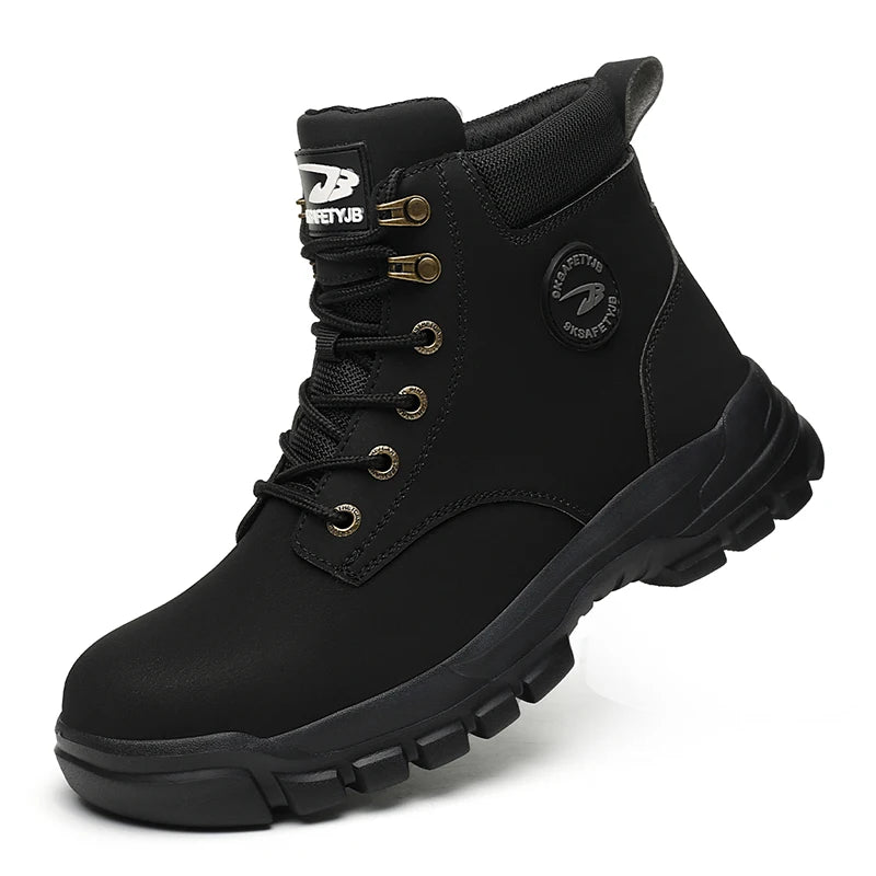Safety Shoes Steel Toe High Top Boots for Men