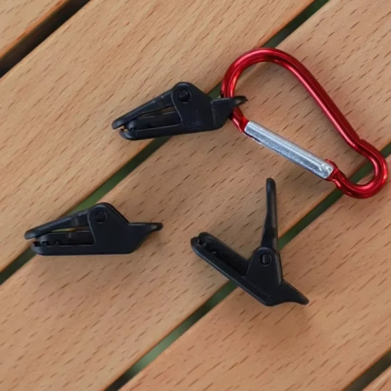5/10/12PCS Tent Awning Alligator Clip Heavy Duty Clamp For Tarpaulin Shelter Windproof Reinforced Grip Camping Hike Tool