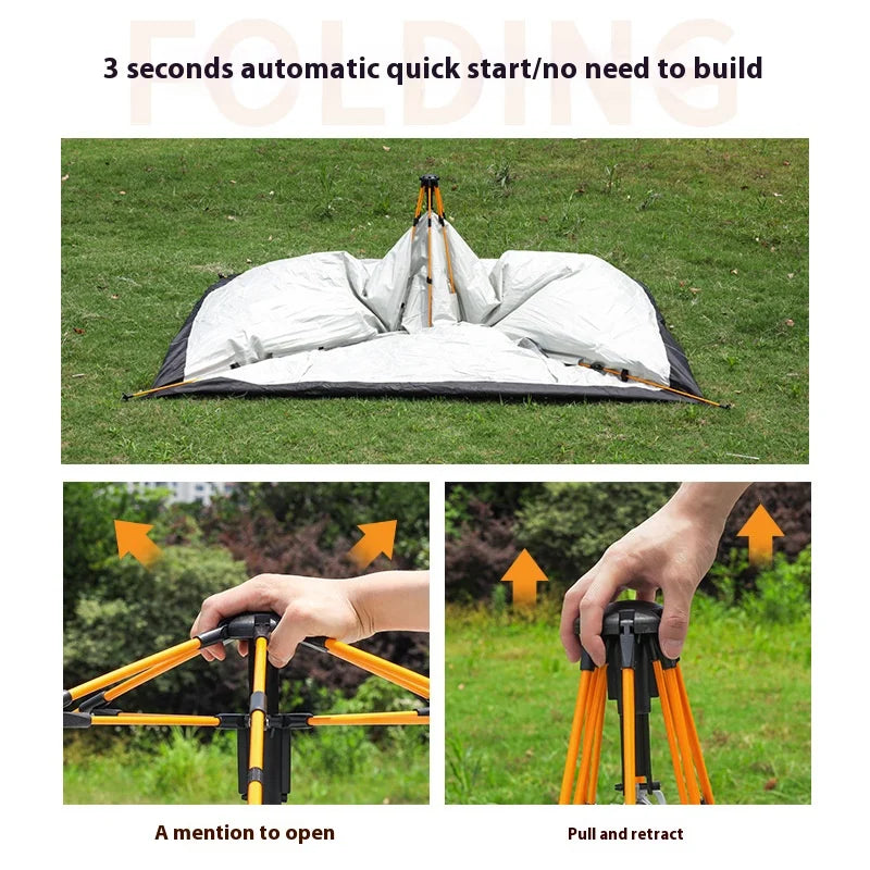 Quick-Opening Tent Rainproof - Sunshine-proof withTwo doors