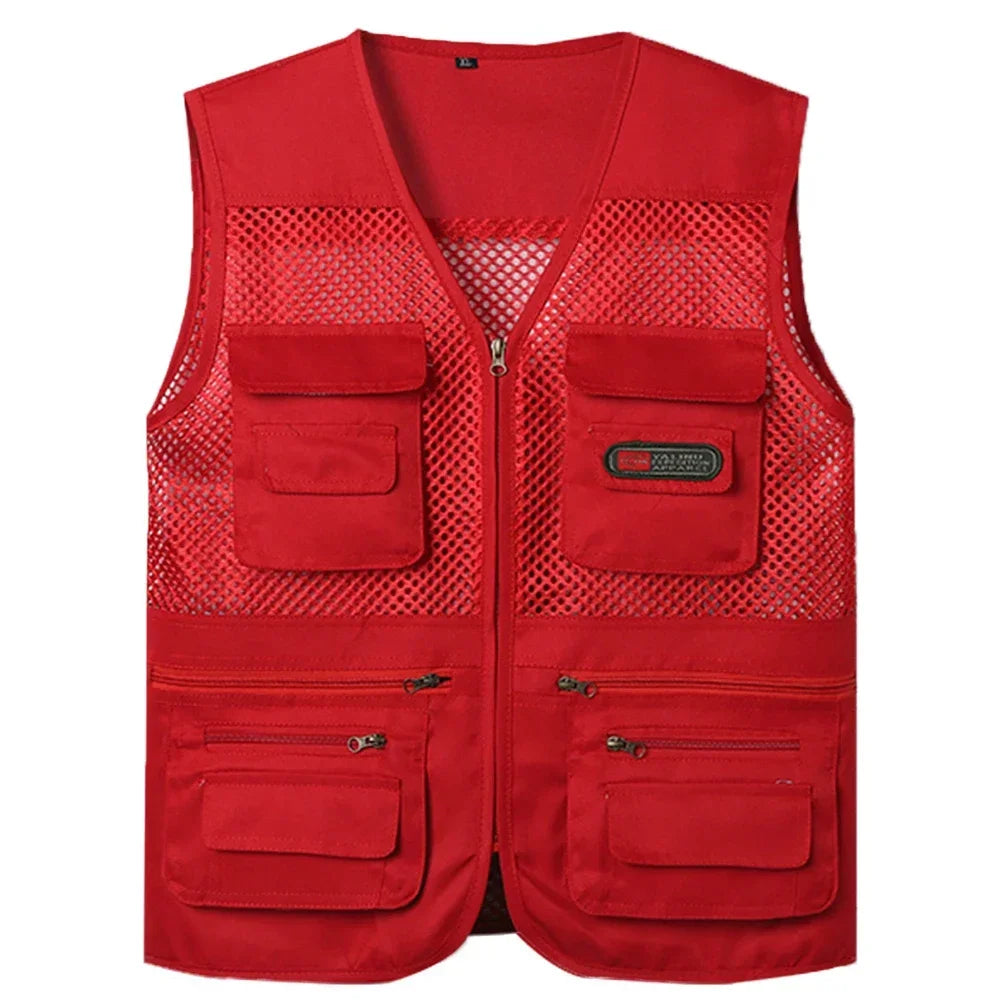 Thin Mesh Vest Multi-pocket - Fishing - hunting - hiking