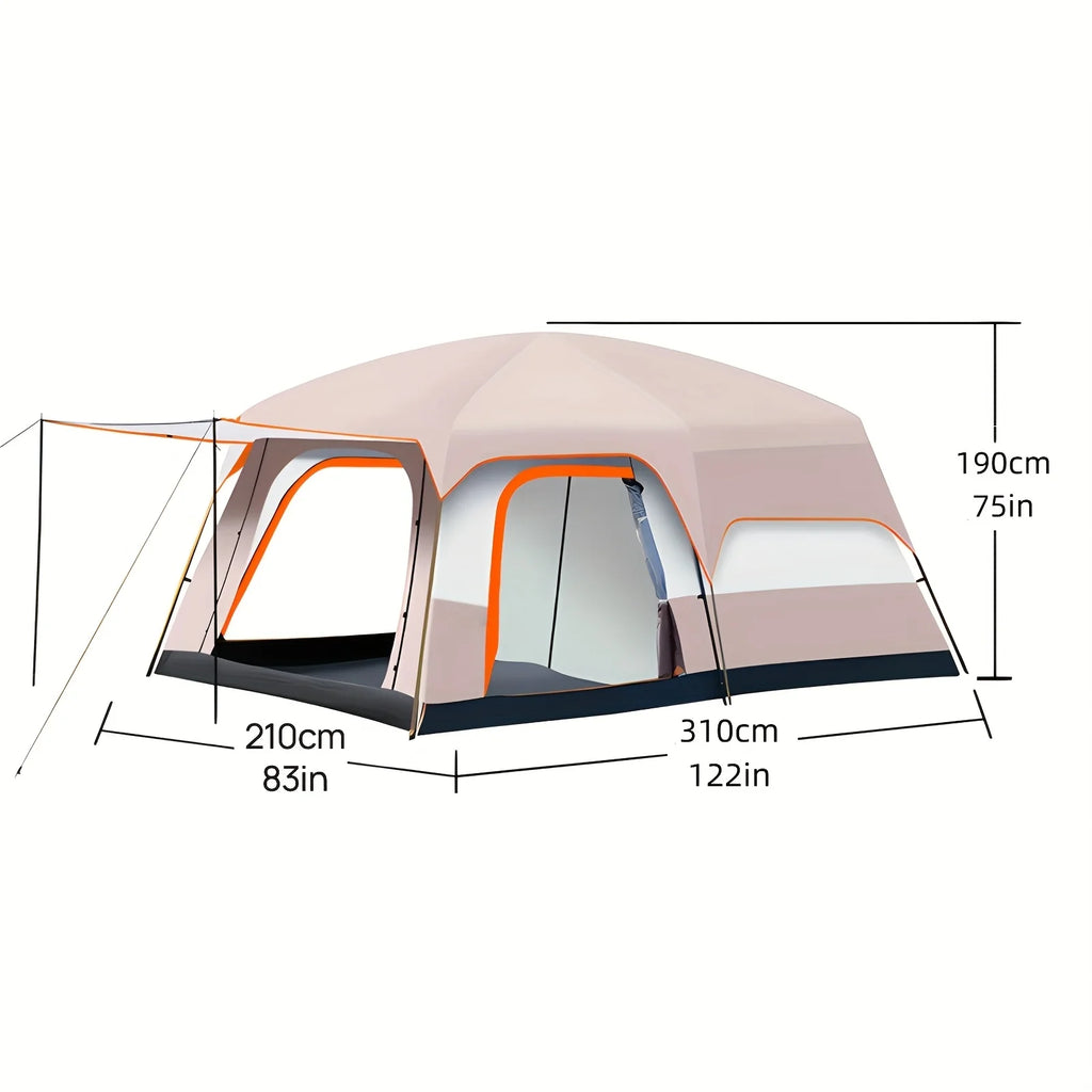 4-6 Person Camp Tent, Sunscreen, Anti-mosquito, Portable Tent, Suitable For Outdoor Camping