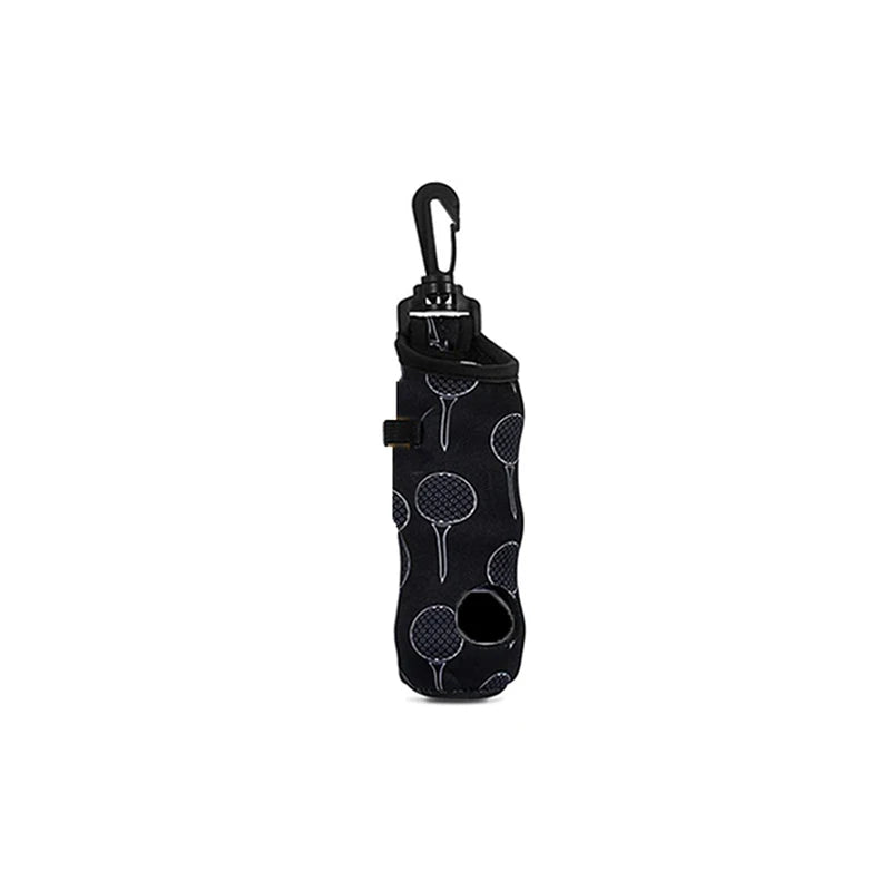 Portable Golf Ball Bag Large Capacity Golf Ball Storage Pouch Golf Waist Holder Bag Mini Golf Ball Container Can Hold 3 Balls