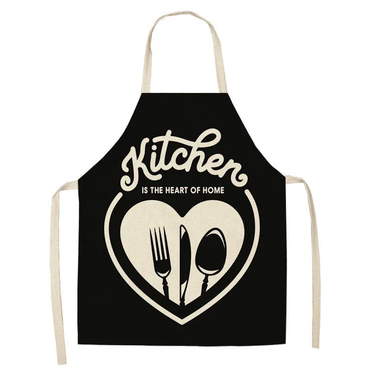 Kitchen Aprons for Women Cotton Linen Bibs