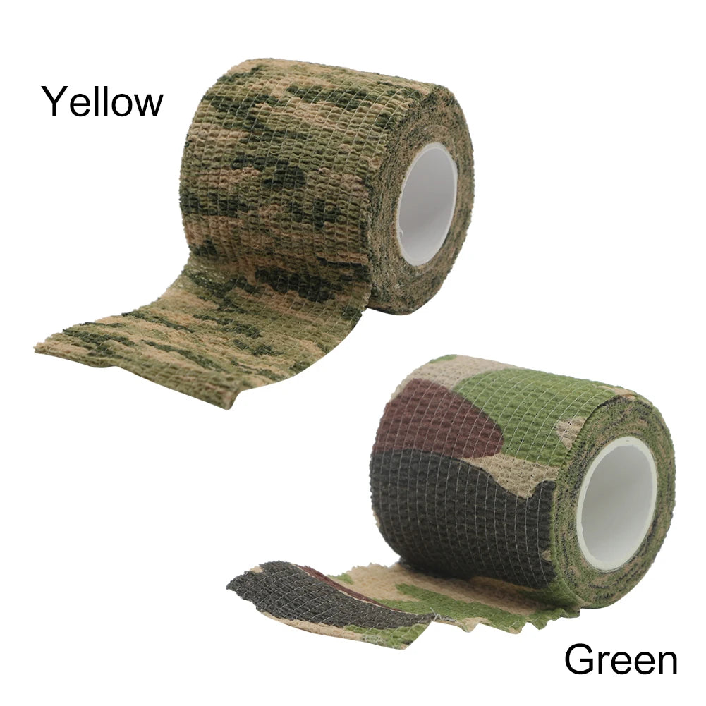 Camouflage Elastic Wrap Tape Self Adhesive 4.5m Hunt Disguise