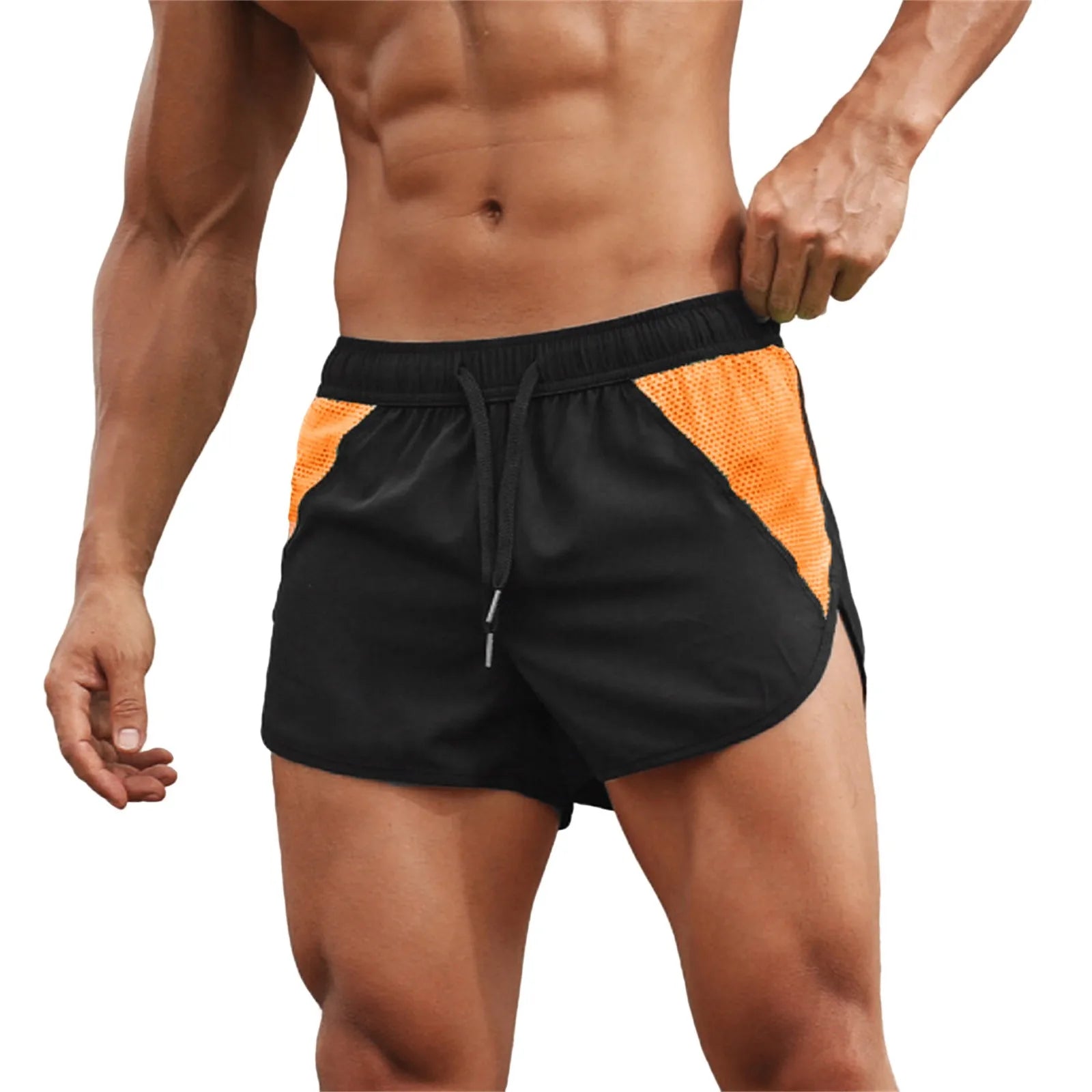 Men's Mesh Workout Shorts with Drawstring