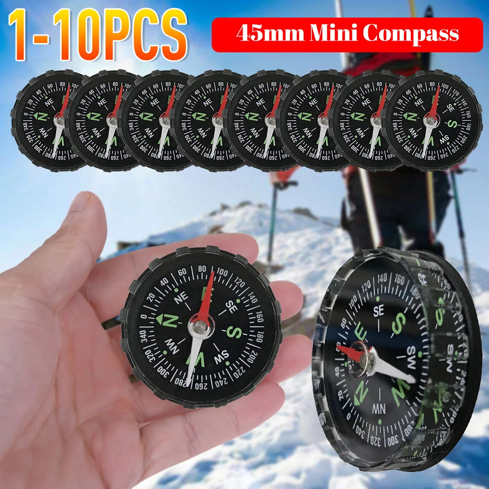 10-1PCS Mini Portable Handheld Compass