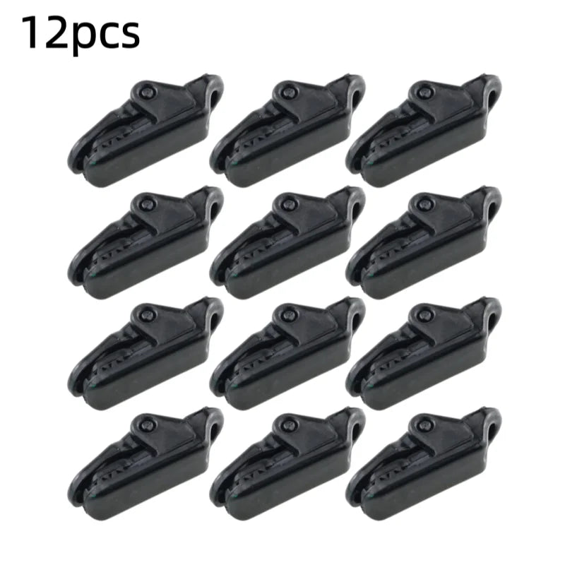 5/10/12PCS Tent Awning Alligator Clip Heavy Duty Clamp For Tarpaulin Shelter Windproof Reinforced Grip Camping Hike Tool