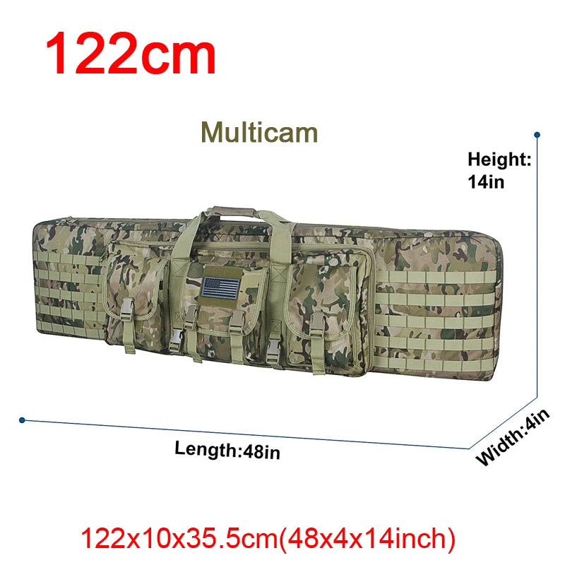ARMY 32 38 42 48 inch Tactical Double Rifle Case