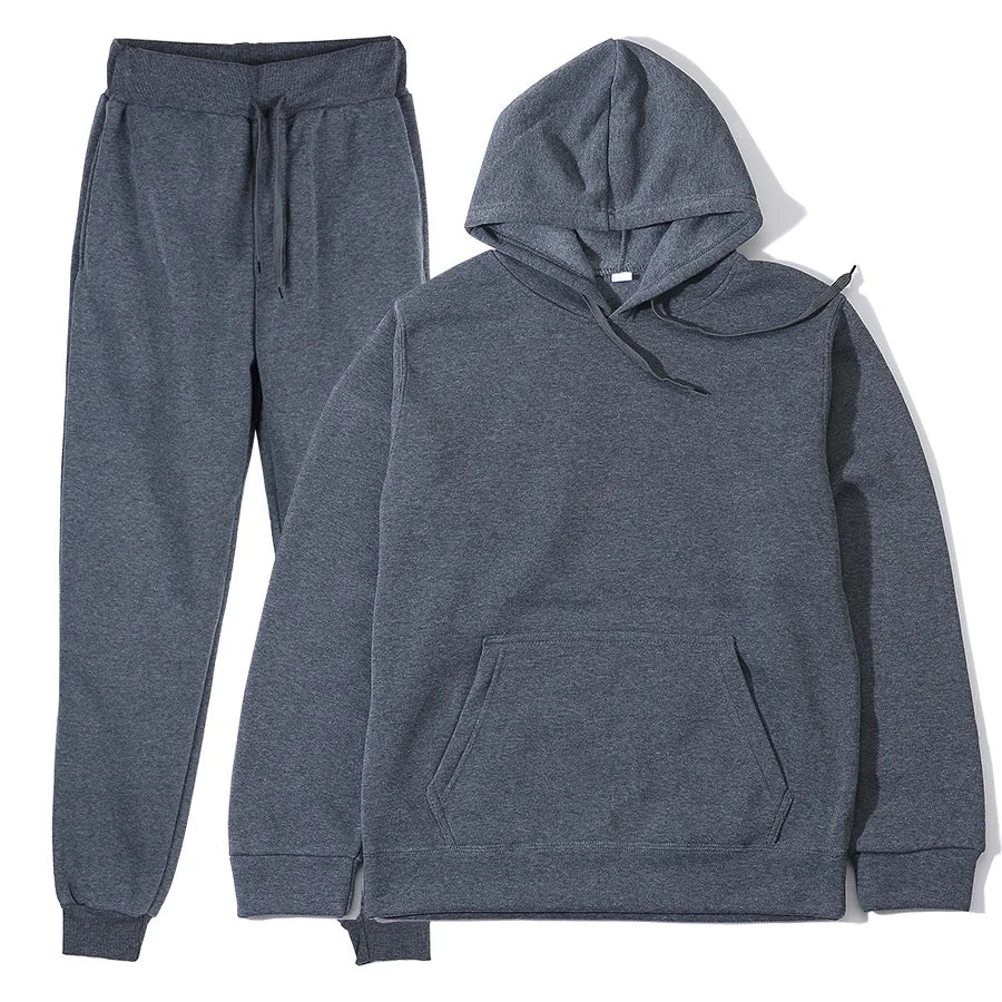 Men's sports suit fashion sports suit hooded pants two-piece set running casual sports shirt sports pants men's clothing