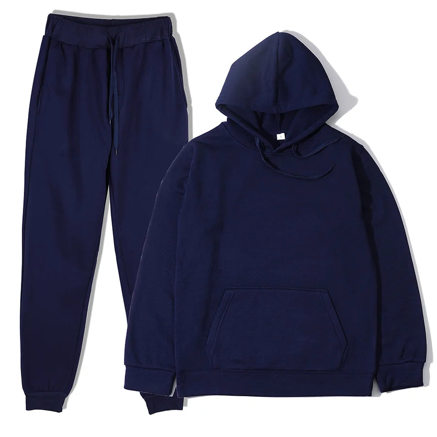 Men's sports suit fashion sports suit hooded pants two-piece set running casual sports shirt sports pants men's clothing