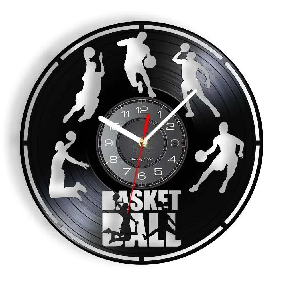 Basketball Dunk Wall Clock Basketball Players