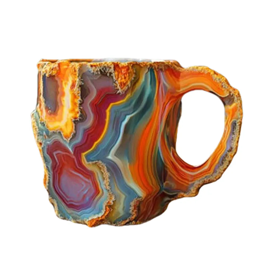 Mineral Colored Crystal Mug - Coffee Cup