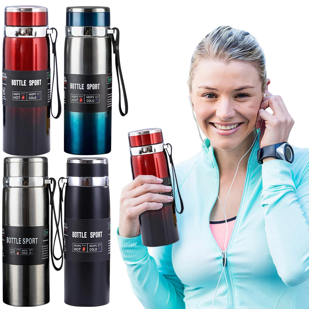 Insulated Thermal Water Bottle for Hot and Cold Drinks