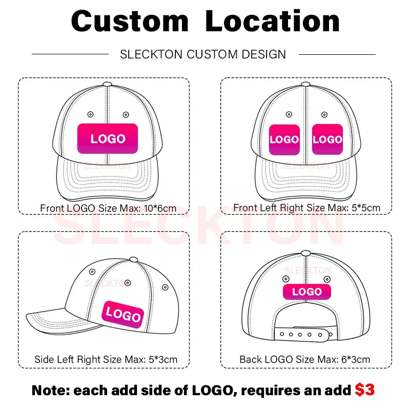 Custom Logo Hats High-quality Snapback Embroidery Design