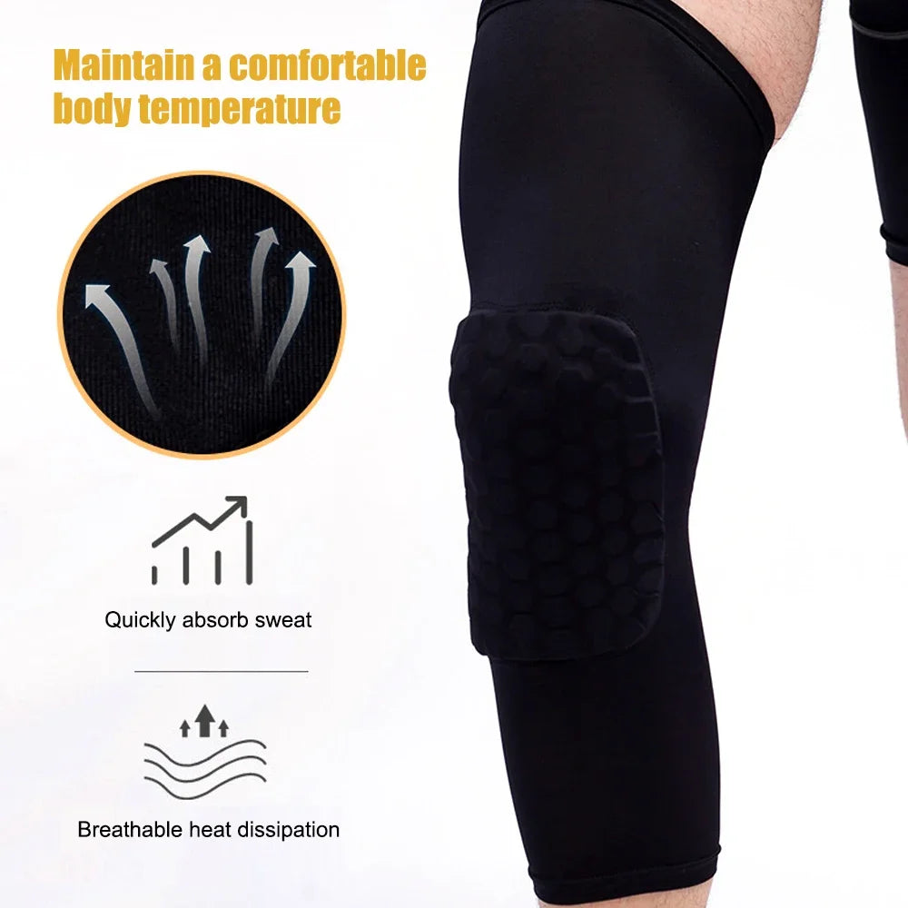 Honeycomb Compression Leg Knee Sleeves for all sports