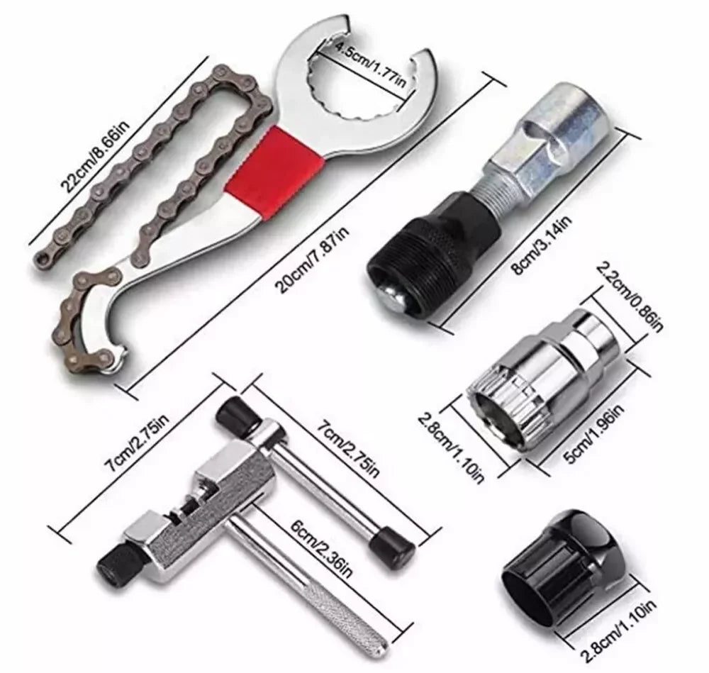 9PCS Bike Repair Tool - Maintenance Kit