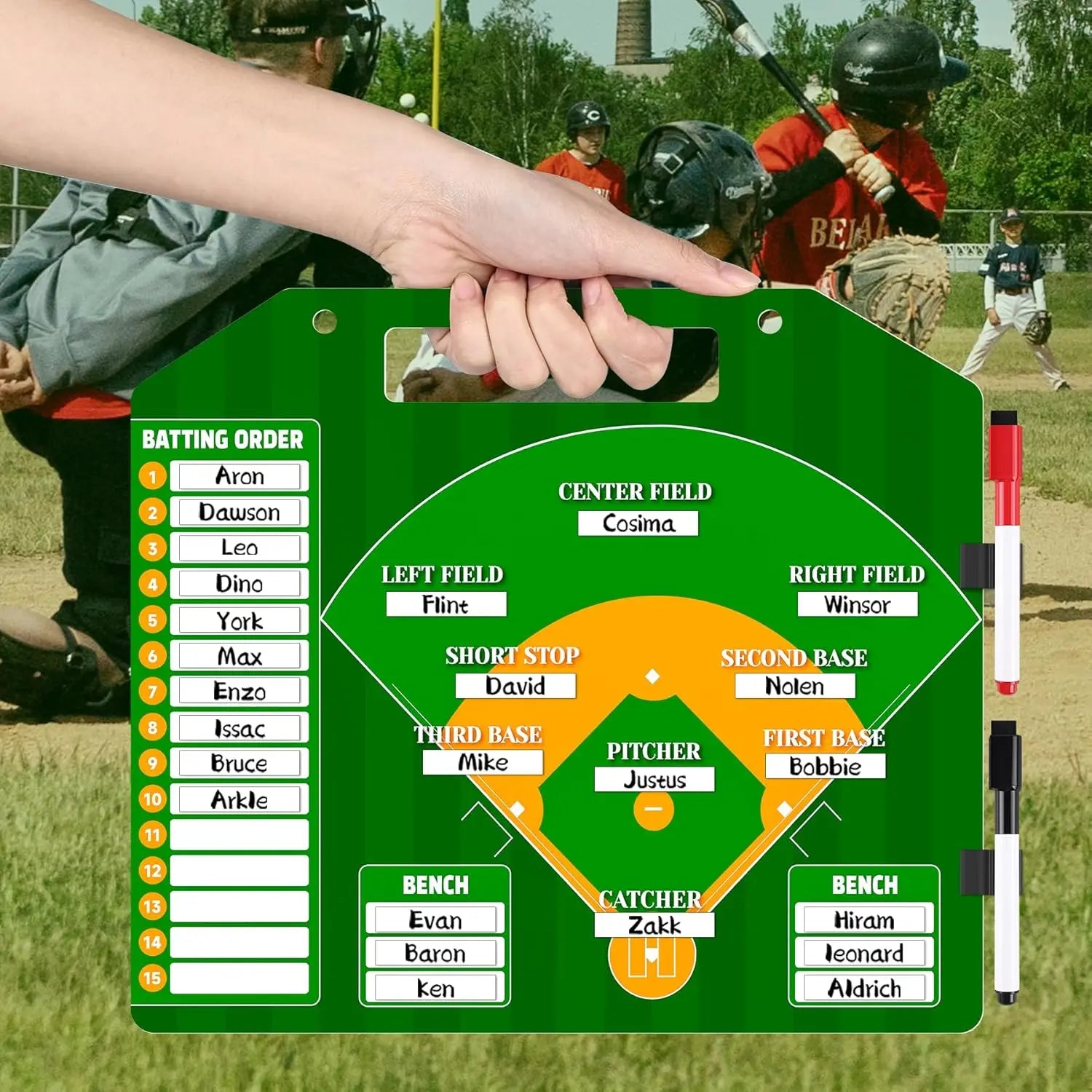 Magnetic Baseball -  Softball Professional Lineup Board