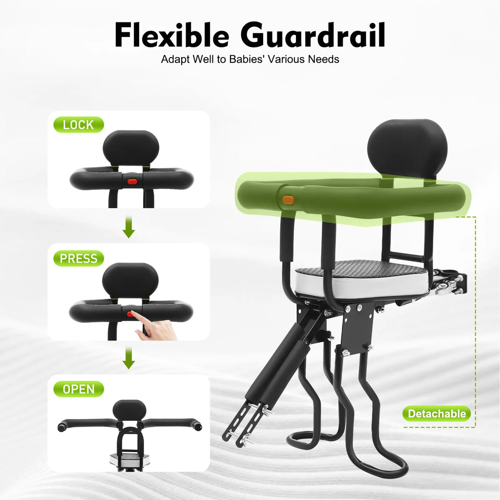 Bike Seat Mounted Child Carrier For Children 1~5 Years Old Kids