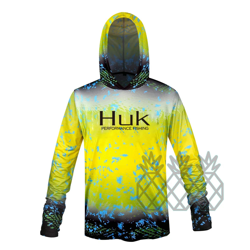 Fishing Hoodie Lightweight Breathable Fish Jersey Long Sleeve Performance Sweatshirt Men Quick Dry Dresses Maillot Casmia Pesca