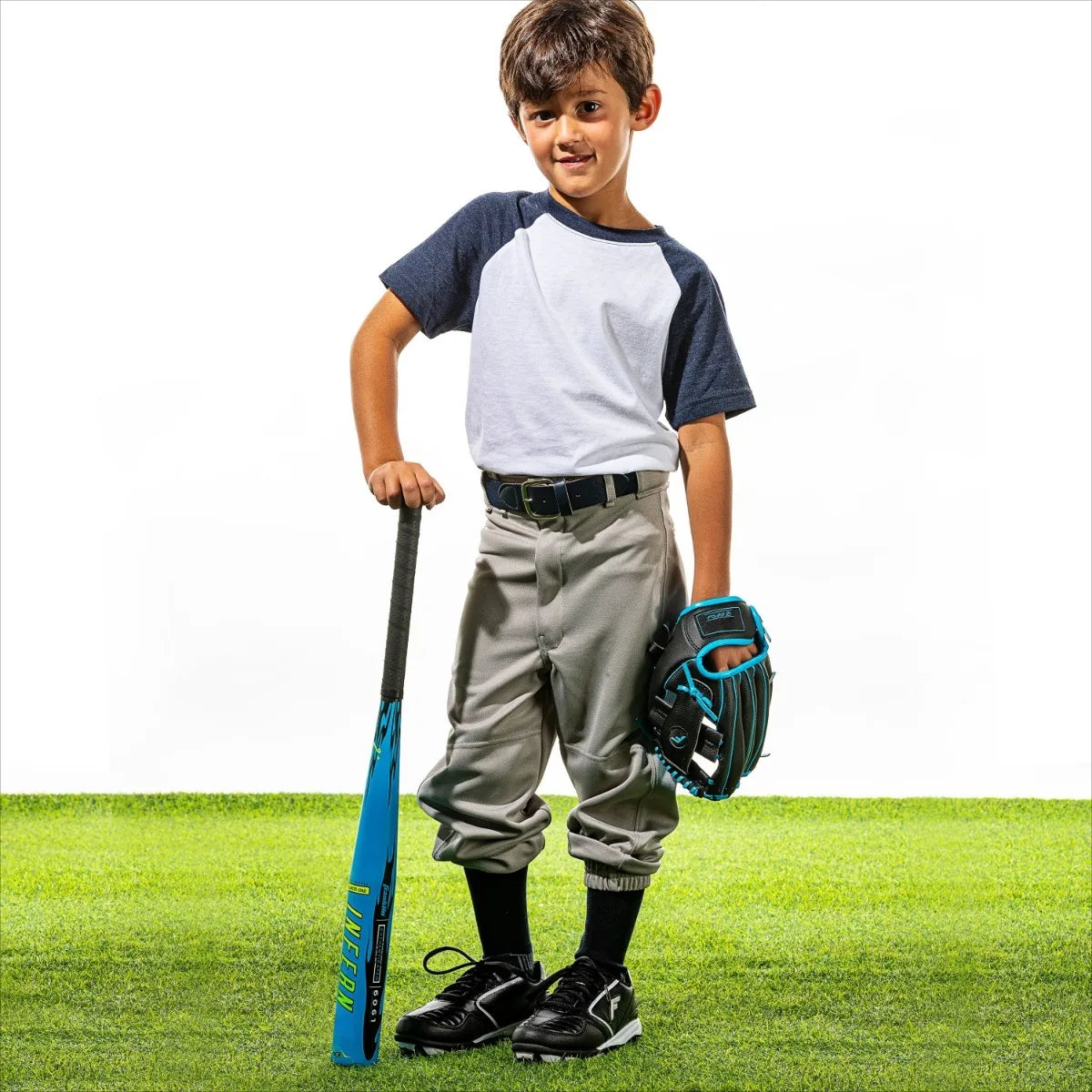 Franklin Sports Blue Inferno Tee Ball Set - Youth 25"