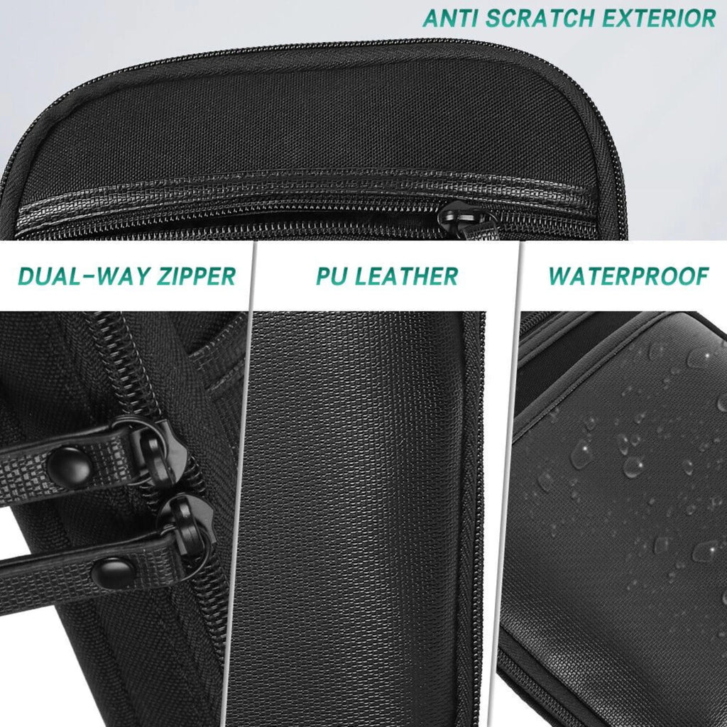 Concealed Carry Gun Pouch Pistol - Holster Pack Waist Pocket Bag Belt Loops Black