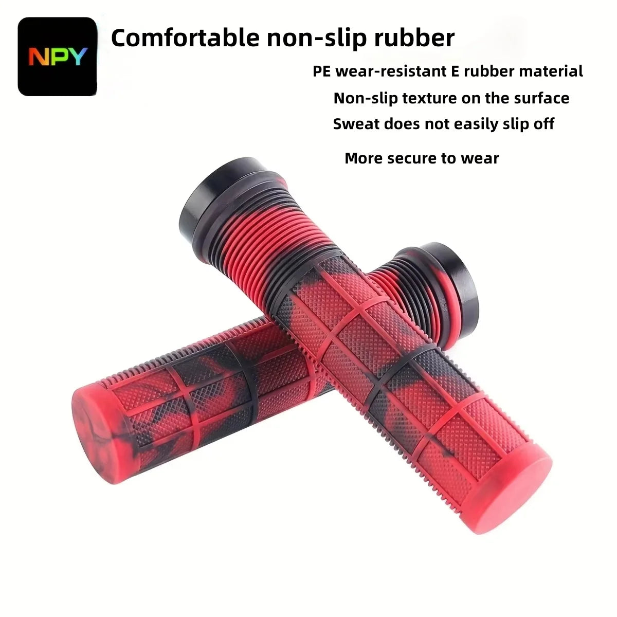 Bicycle Handles Rubber Lock-on Grip Non-slip