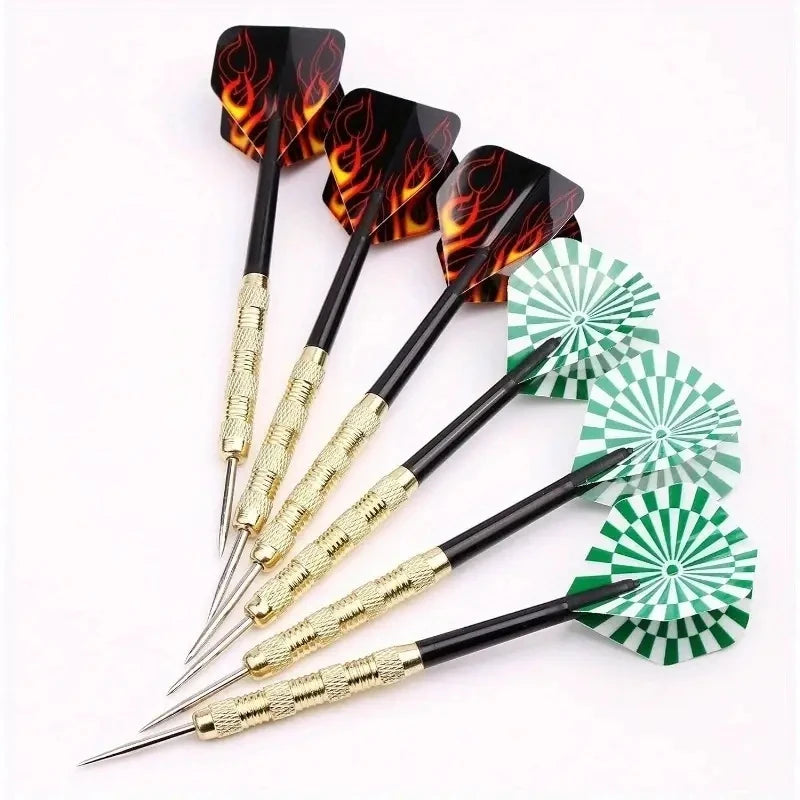 18 pcs/set of professional darts combination with steel tips durable and improved accuracy suitable for training and competition