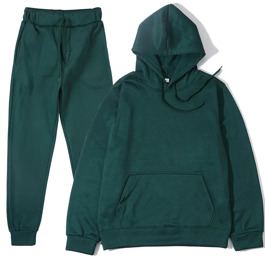 Men's sports suit fashion sports suit hooded pants two-piece set running casual sports shirt sports pants men's clothing