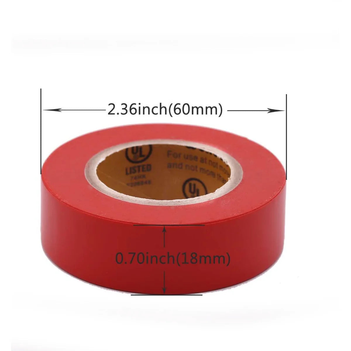 20ft Weather-Resistant Colored Electrical Tape.Color Your Electric Wiring Safely with Indoor/Outdoor PVC Vinyl,UL Listed to 600V