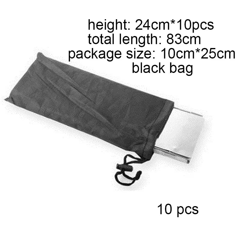 16Pc Outdoor camping windshield Ultra-light aluminum alloy foldable with latch, burner windshield oil drain plate