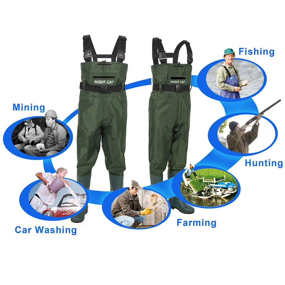 Lightweight Fishing Waders With Boots Waterproof Great For Fly Fishing