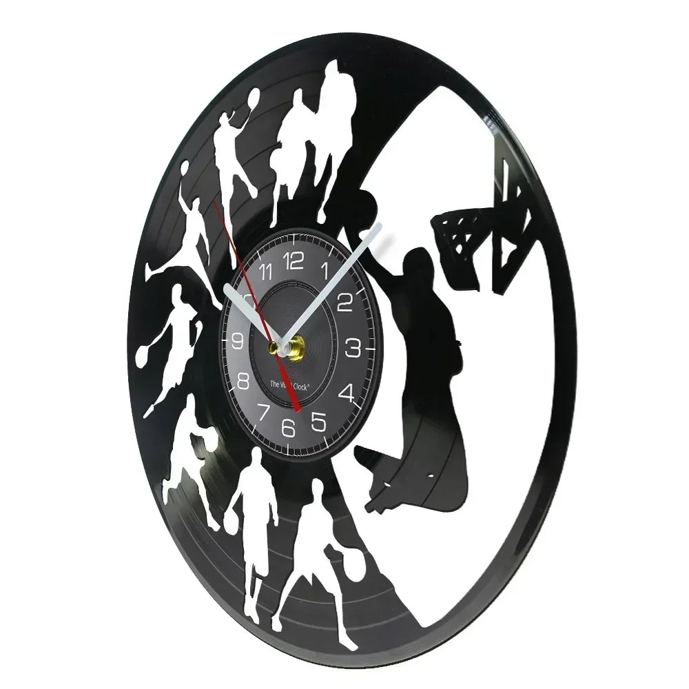 Basketball Dunk Wall Clock Basketball Players