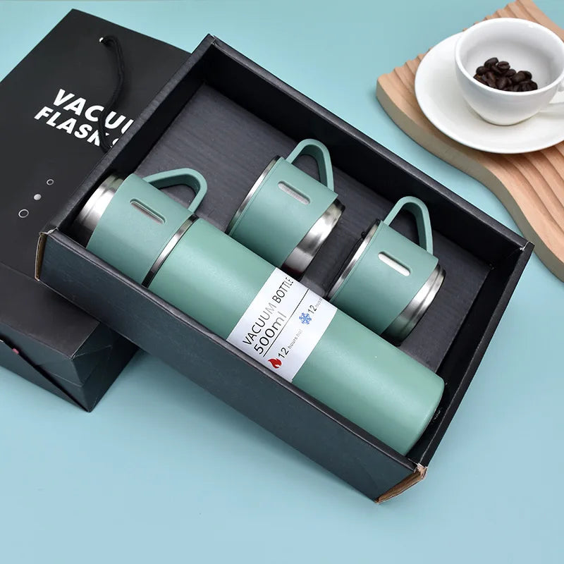 500ML Stainless Steel Thermos Vacuum Flask Gift Set
