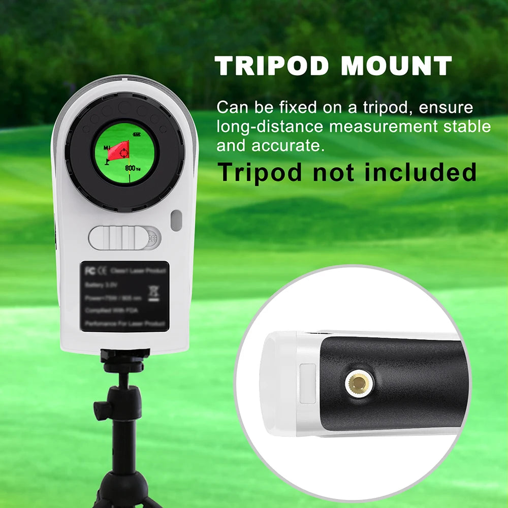 650 Yards Golf Laser Rangefinder with Slope Switch and Replaceable Battery