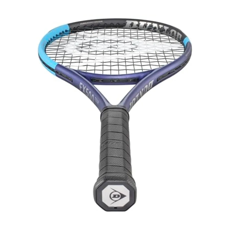 FX500 Tour Tennis Racket Blue/Black V26 for Professional Carbon Fiber Frame Enhanced Grip and Control