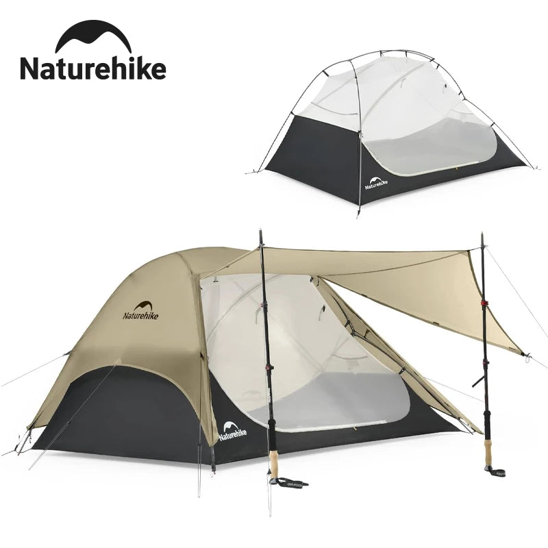 Naturehike Camping Tent Ultralight Portable 2 Person 15D Silicone 3 Seasons Tent Waterproof Outdoor Hiking Tents