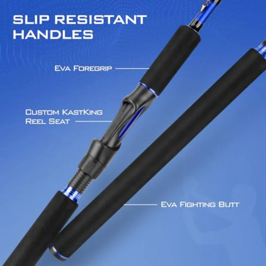 Fishing Rod and Reel Combo for Spinning and Baitcasting