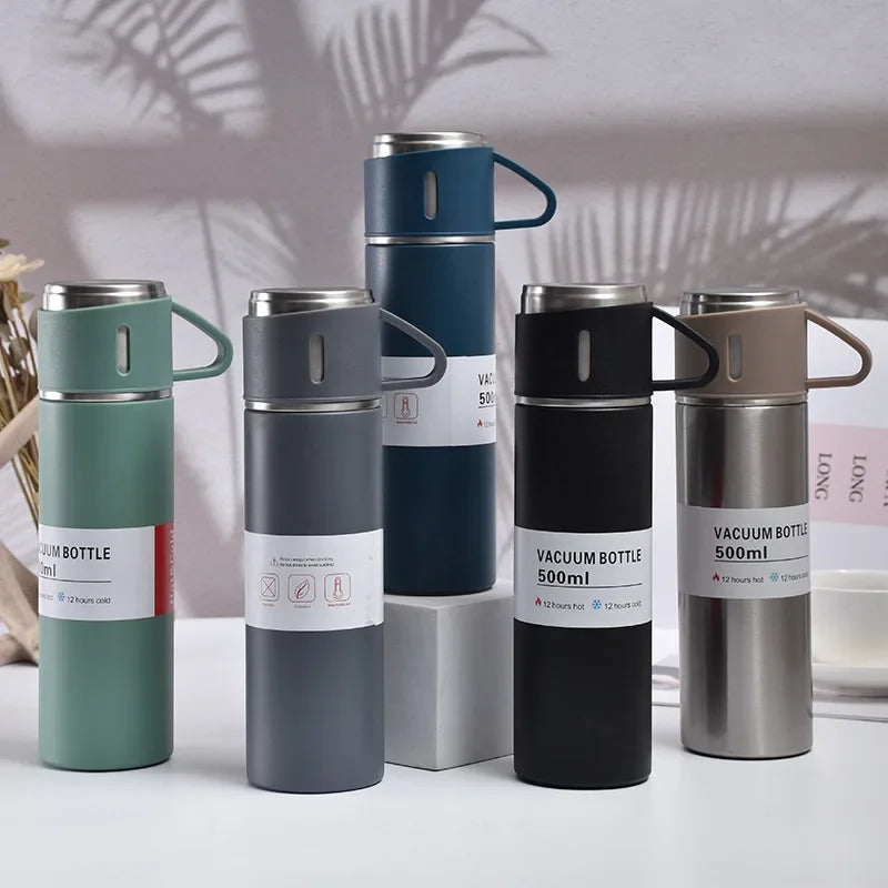500ML Stainless Steel Thermos Vacuum Flask Gift Set
