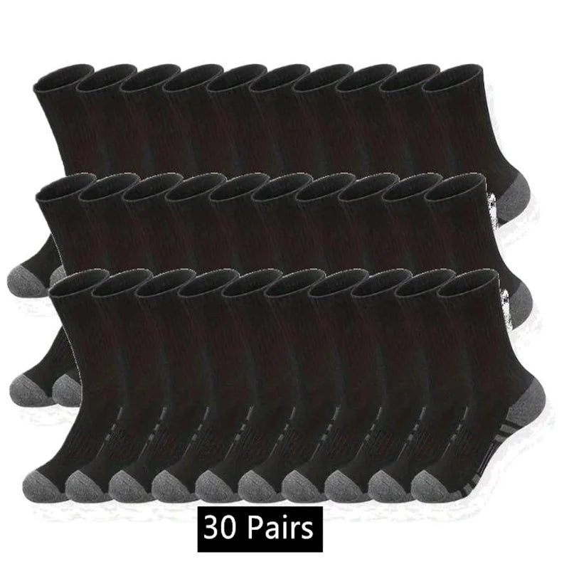 10/20/30 Pairs Men's & Women's Classic Crew Socks