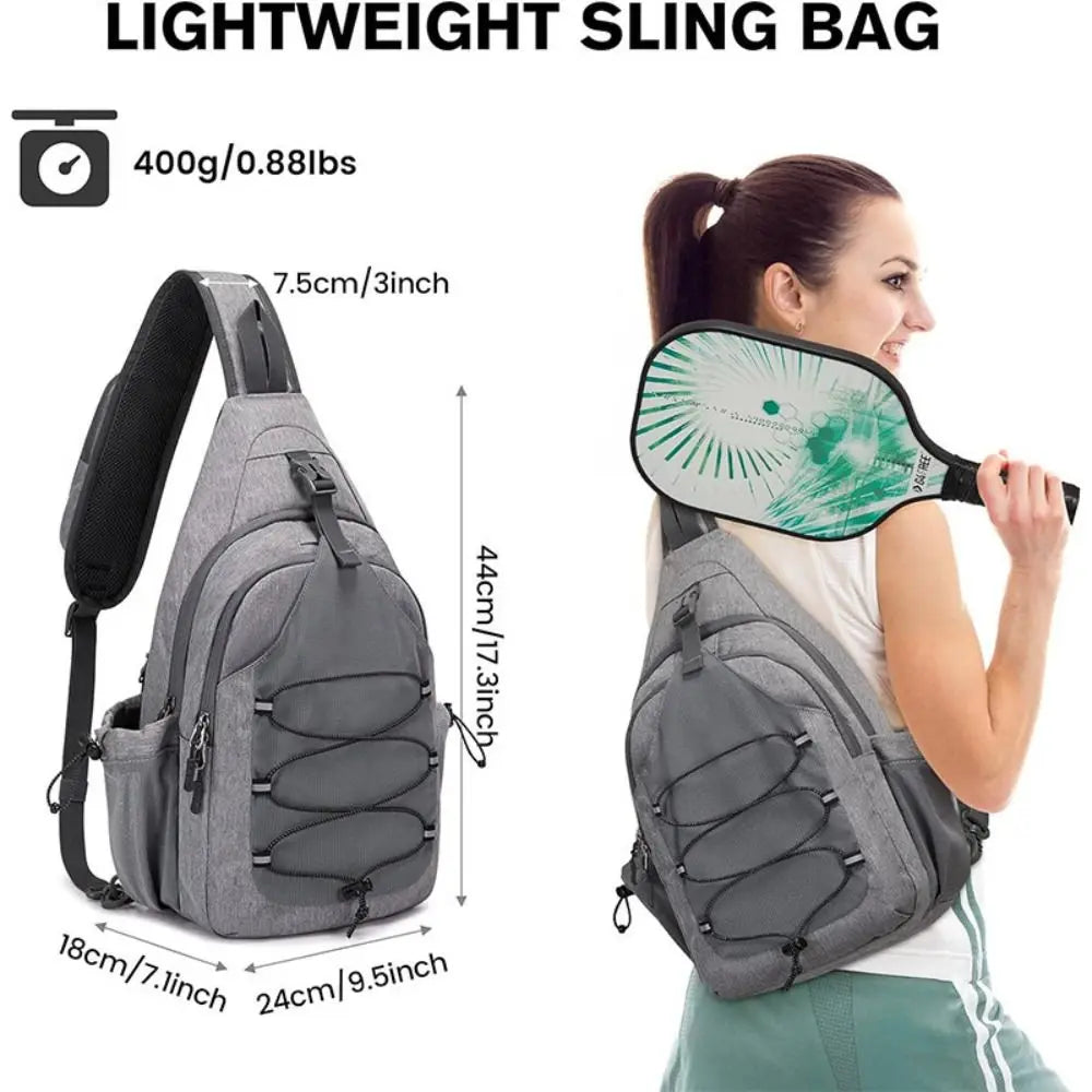 Large Capacity Pickleball Rackets Backpack Holds 2 Rackets Lightweight Pickleball Paddle Bag Adjustable Pickleball Bag