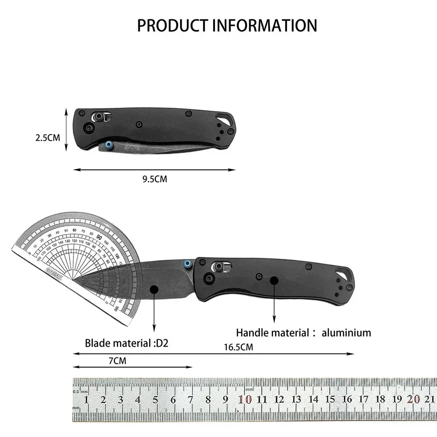 2 Folding Pocket Knife Rescue Multifunction Tool