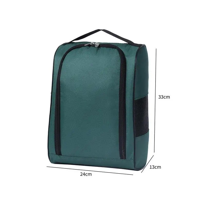 SU Portable Golf Shoe Bag Oxford Cloth Shoe Carrier Bags Breathable Lightweight Golf Handbag Dustproof Football Tennis Shoe Bag