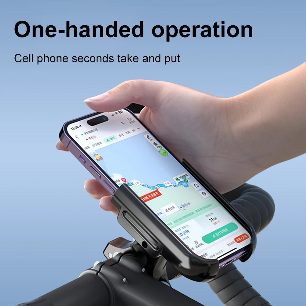 Bike Cell Phone Holder Aluminum Alloy For Bicycle - Motorcycle -Scooter