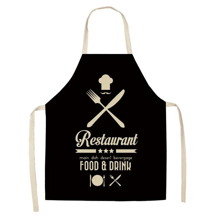 Kitchen Aprons for Women Cotton Linen Bibs