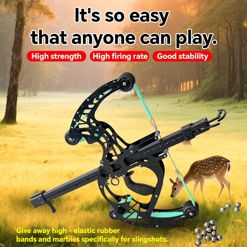 Veyron all-metal composite bow, with a 50-shot capacity, suitable for practice and hunting