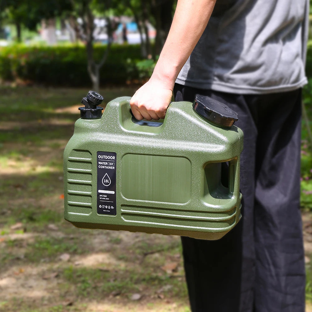 18L Water Container with Detachable Faucet Portable Tank
