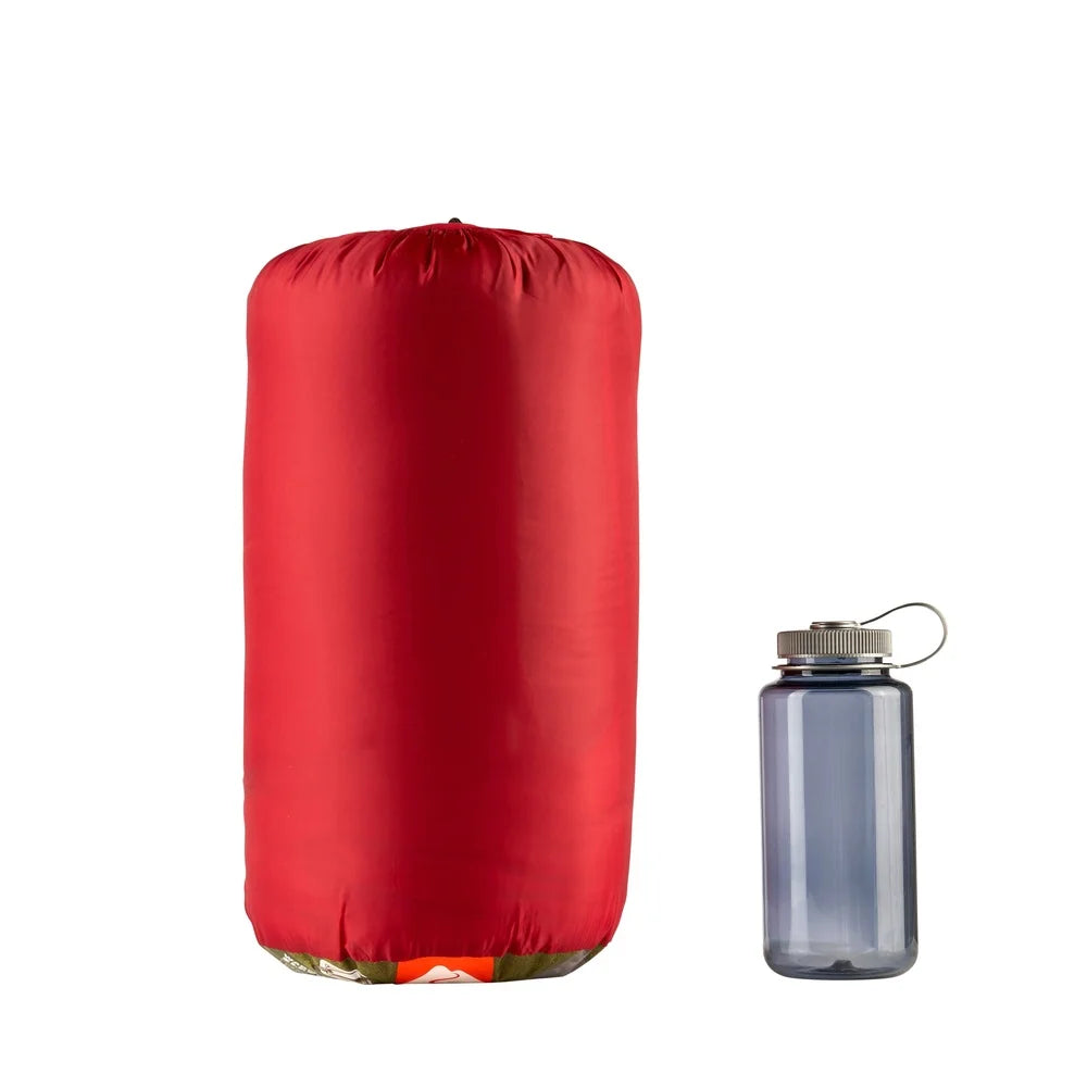 Warm Weather Sleeping Bag Compact Lightweight For Camping Travel Quilt Machine Washable Insulated Polyester Fabric Stuff Sack