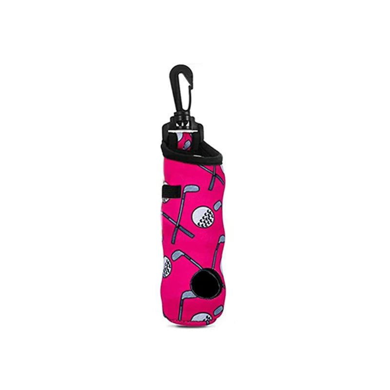 Portable Golf Ball Bag Large Capacity Golf Ball Storage Pouch Golf Waist Holder Bag Mini Golf Ball Container Can Hold 3 Balls